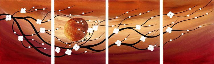 Dafen Oil Painting on canvas flower -set096